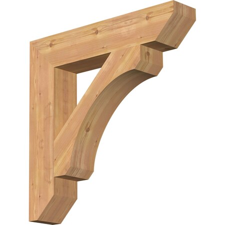 Ekena Millwork Legacy Slat Smooth Bracket, Western Red Cedar, 5 1/2"W x 30"D x 30"H BKT06X30X30LEC06SWR